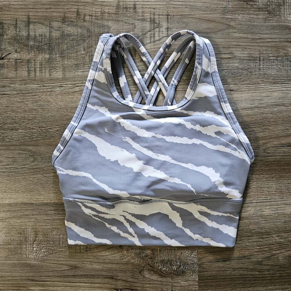 CALIA By Carrie Underwood Made To Play Energize Long Line Tiger Stripe Sport Bra